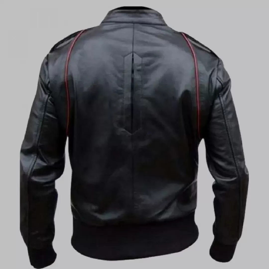 Mens Stylish Leather Motorcycle Jacket