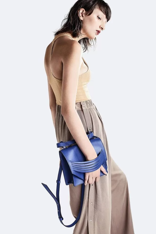 Mini Extreme Slashed Bag - Cobalt Blue