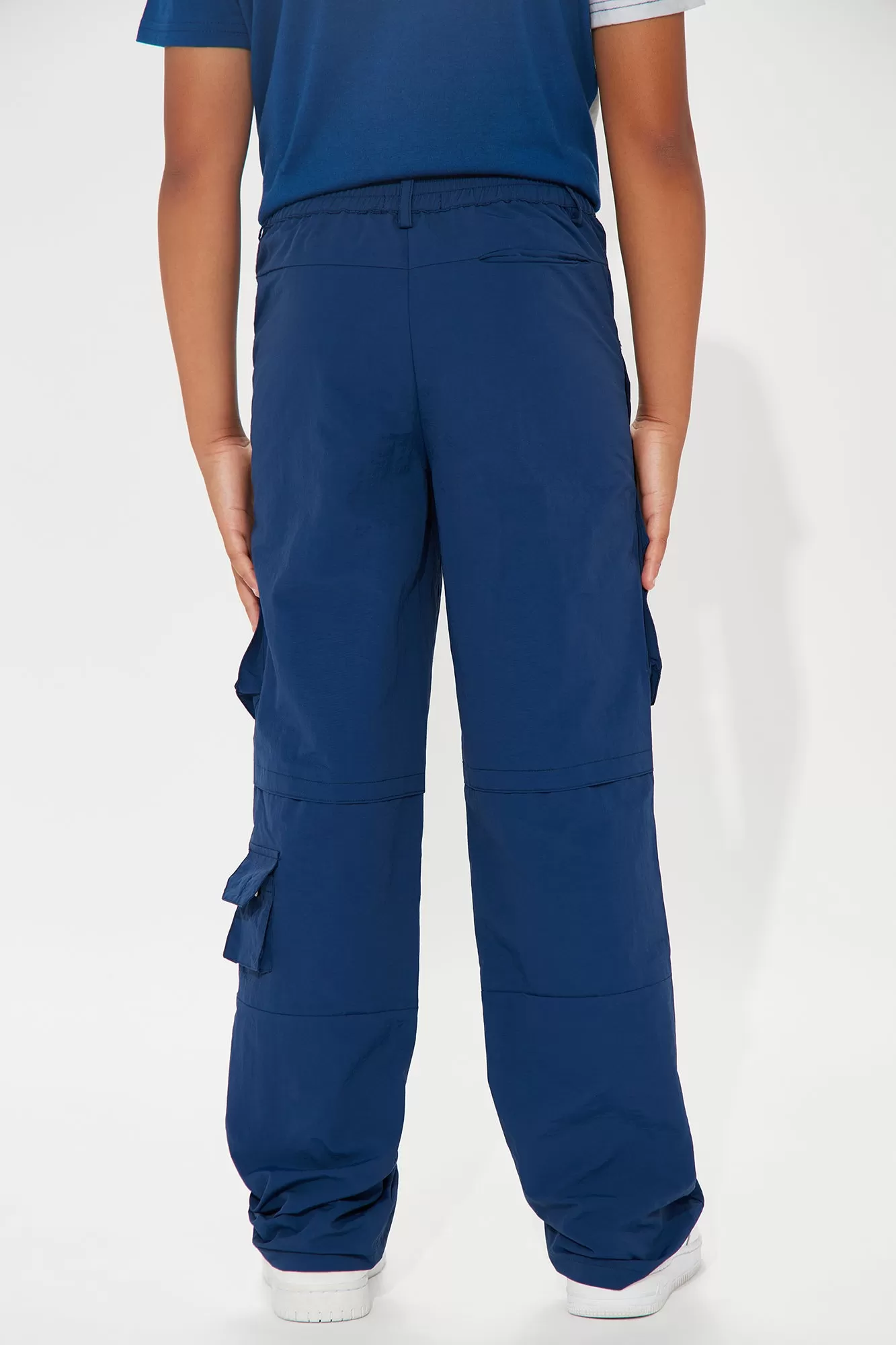 Mini Walk With Me Nylon Cargo Pants - Navy