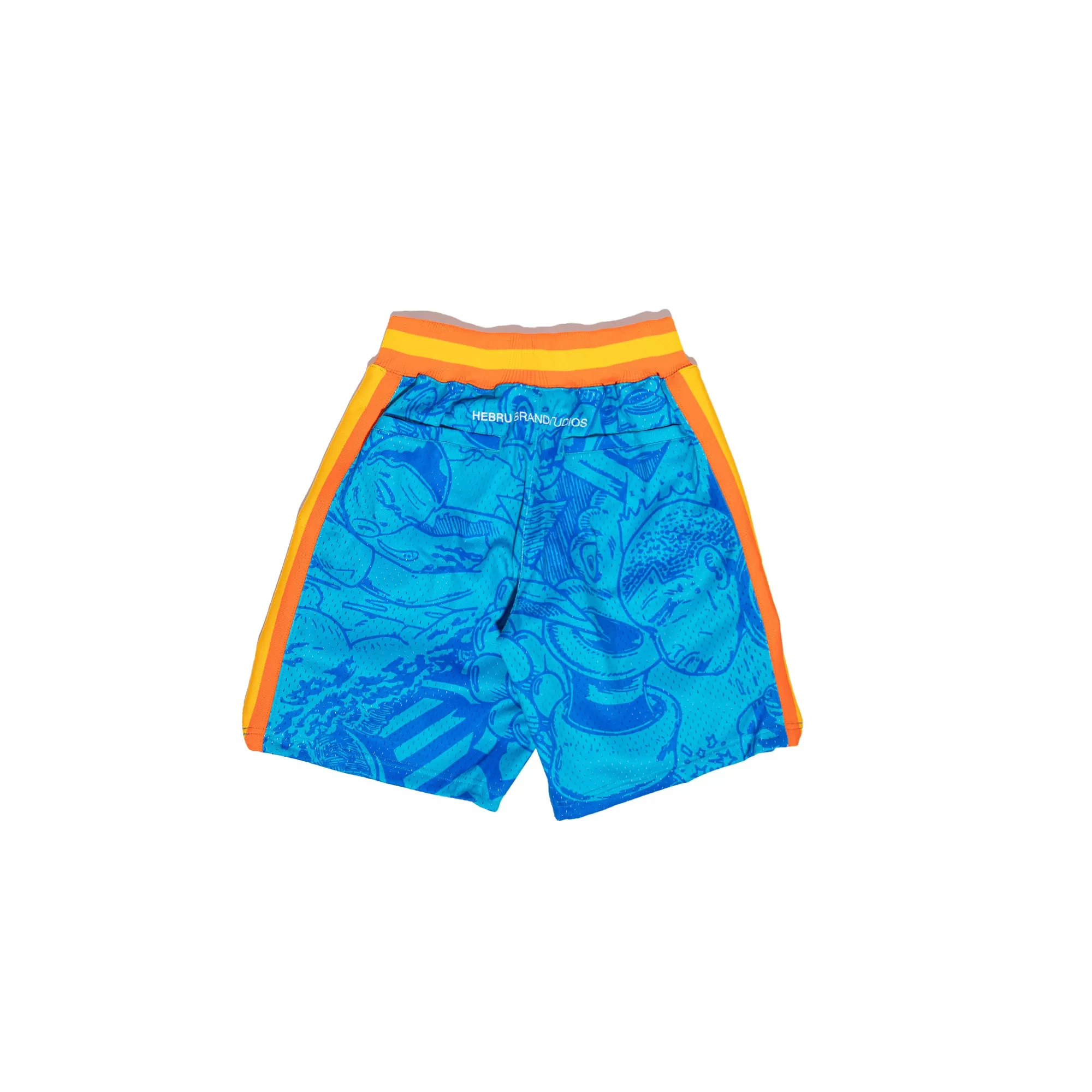 Mitchell & Ness Mens Seattle Supersonics Hebru Shorts 'Blue/Orange'