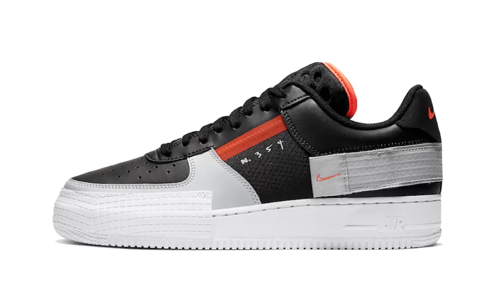 Nike Air Force 1 Type Black Hyper Crimson