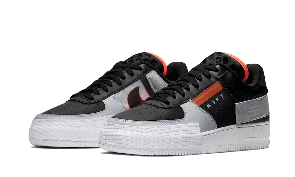 Nike Air Force 1 Type Black Hyper Crimson