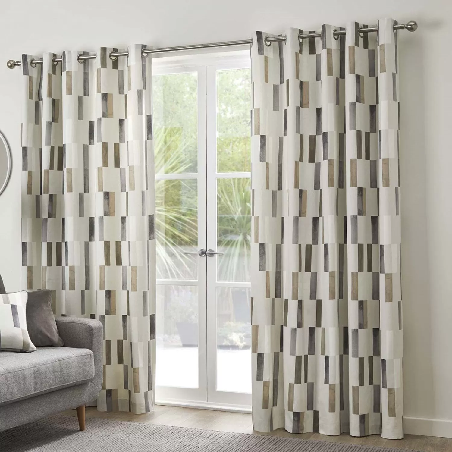 Oakland Eyelet Curtains - Natural