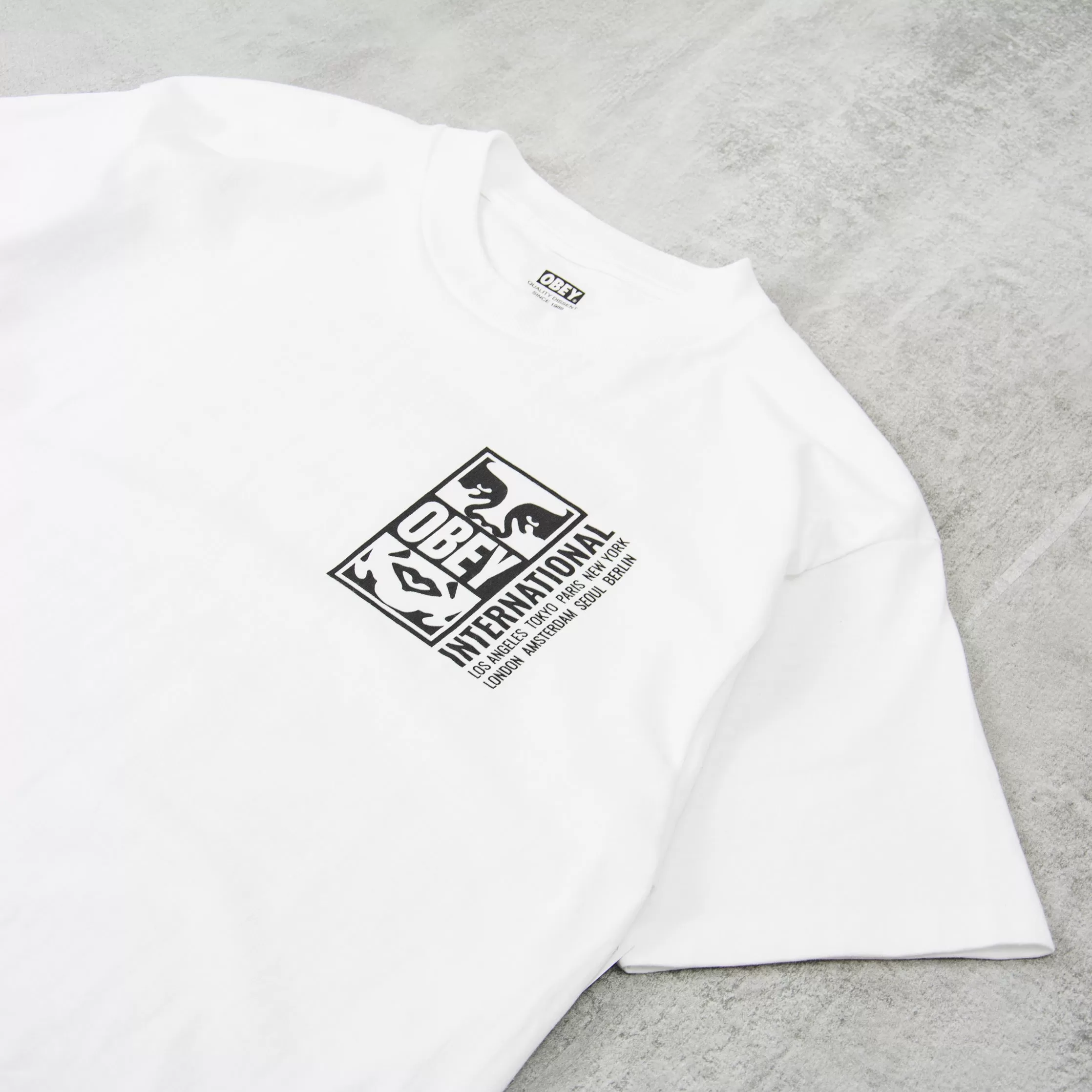 Obey Icon Split Tee - White