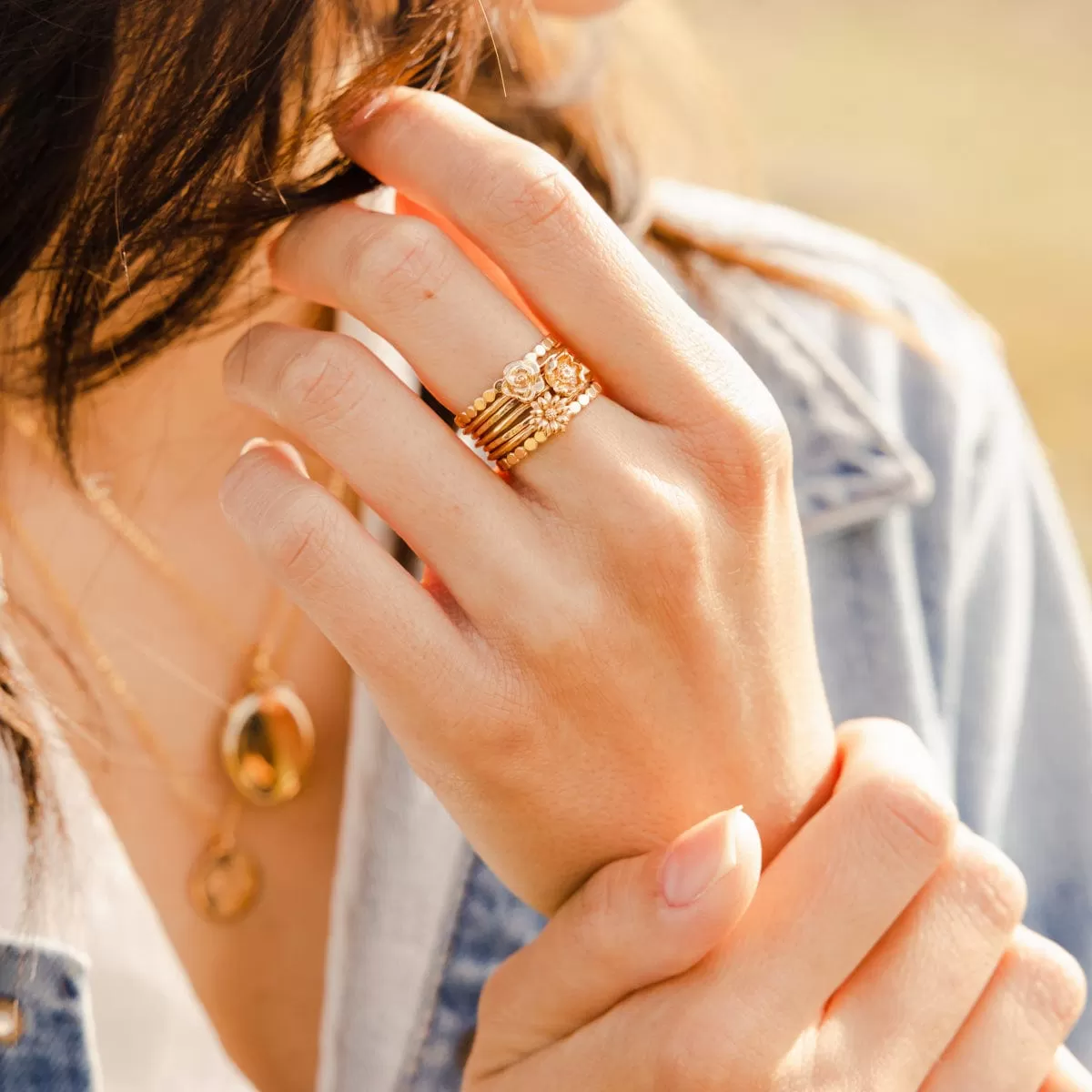 October Birth Flower Ring