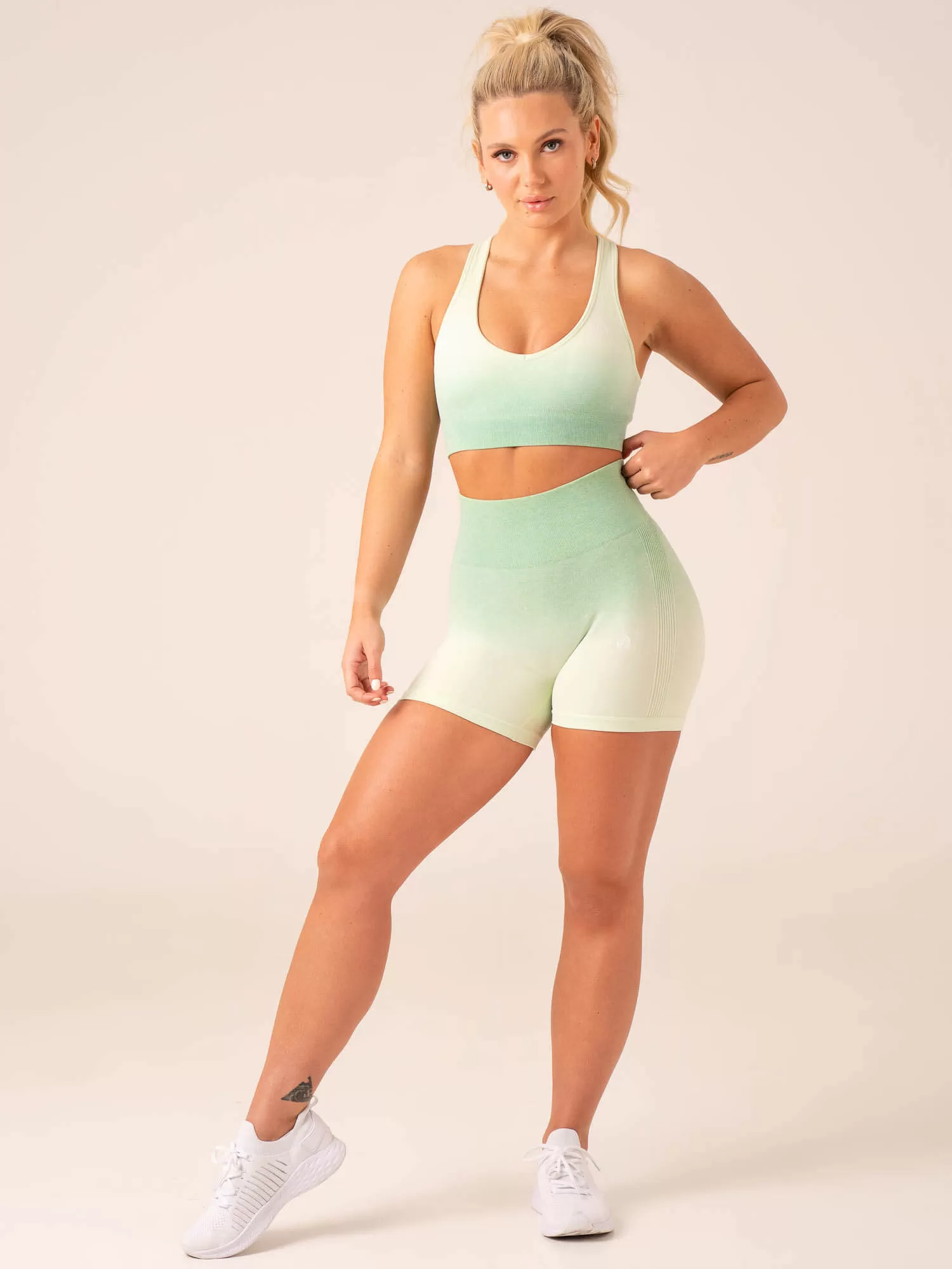 Ombre Seamless Sports Bra - Lime Ombre