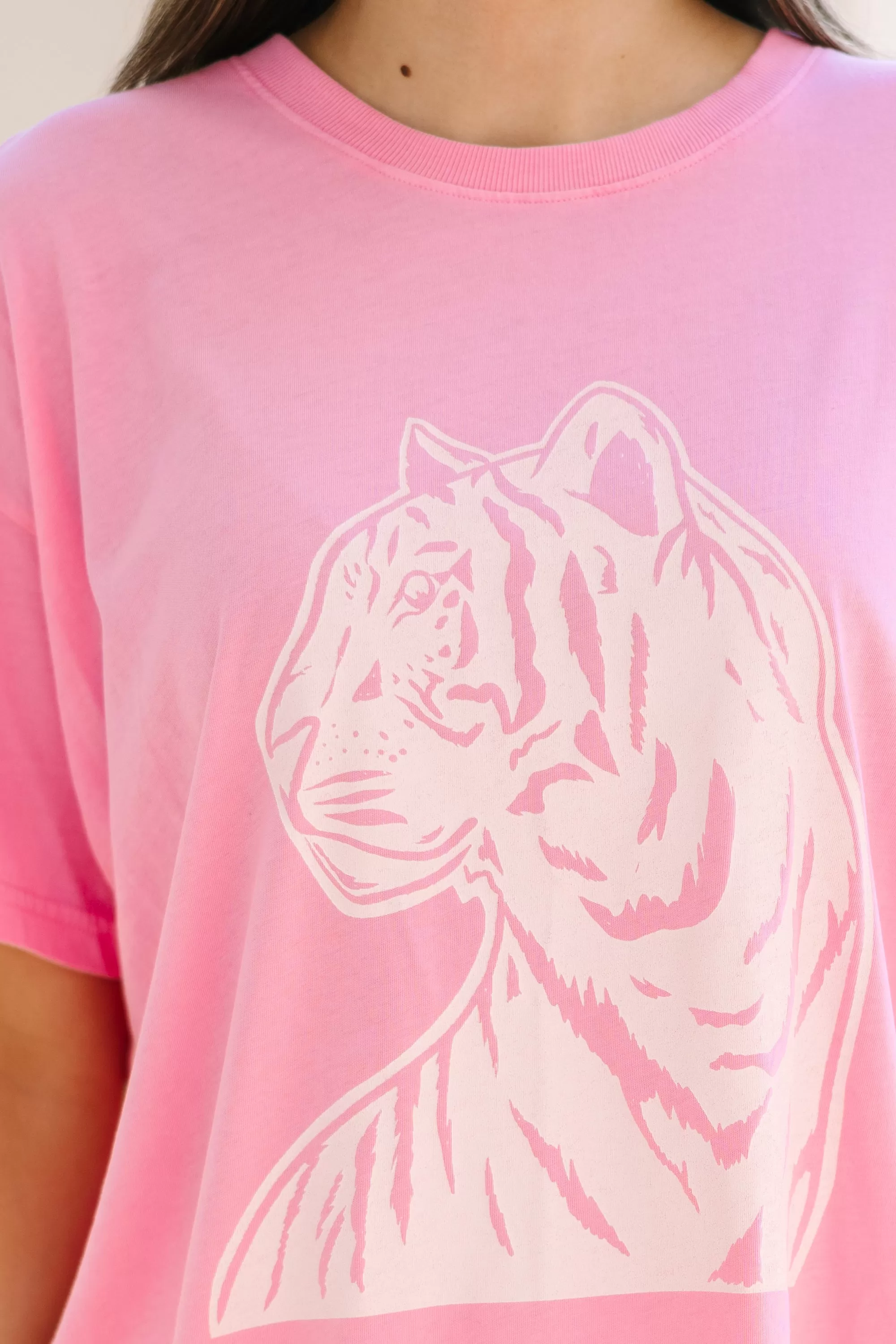 On The Prowl Pink Graphic Tee