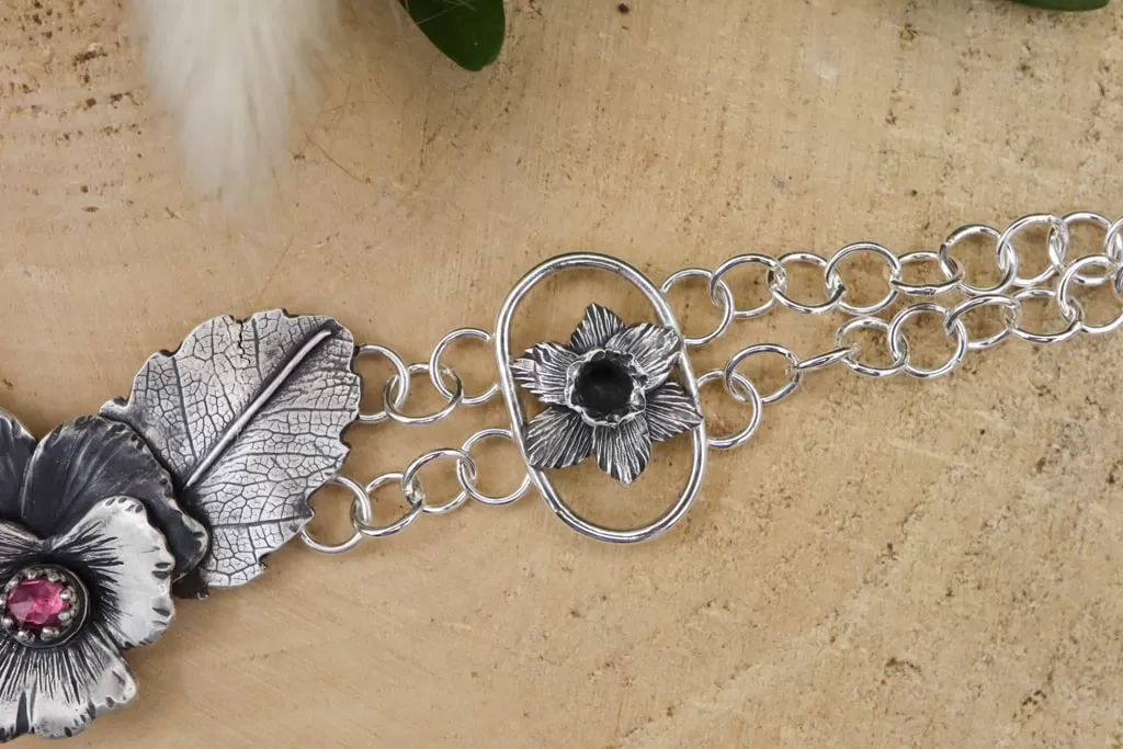 Pansy and Daffodil Bracelet