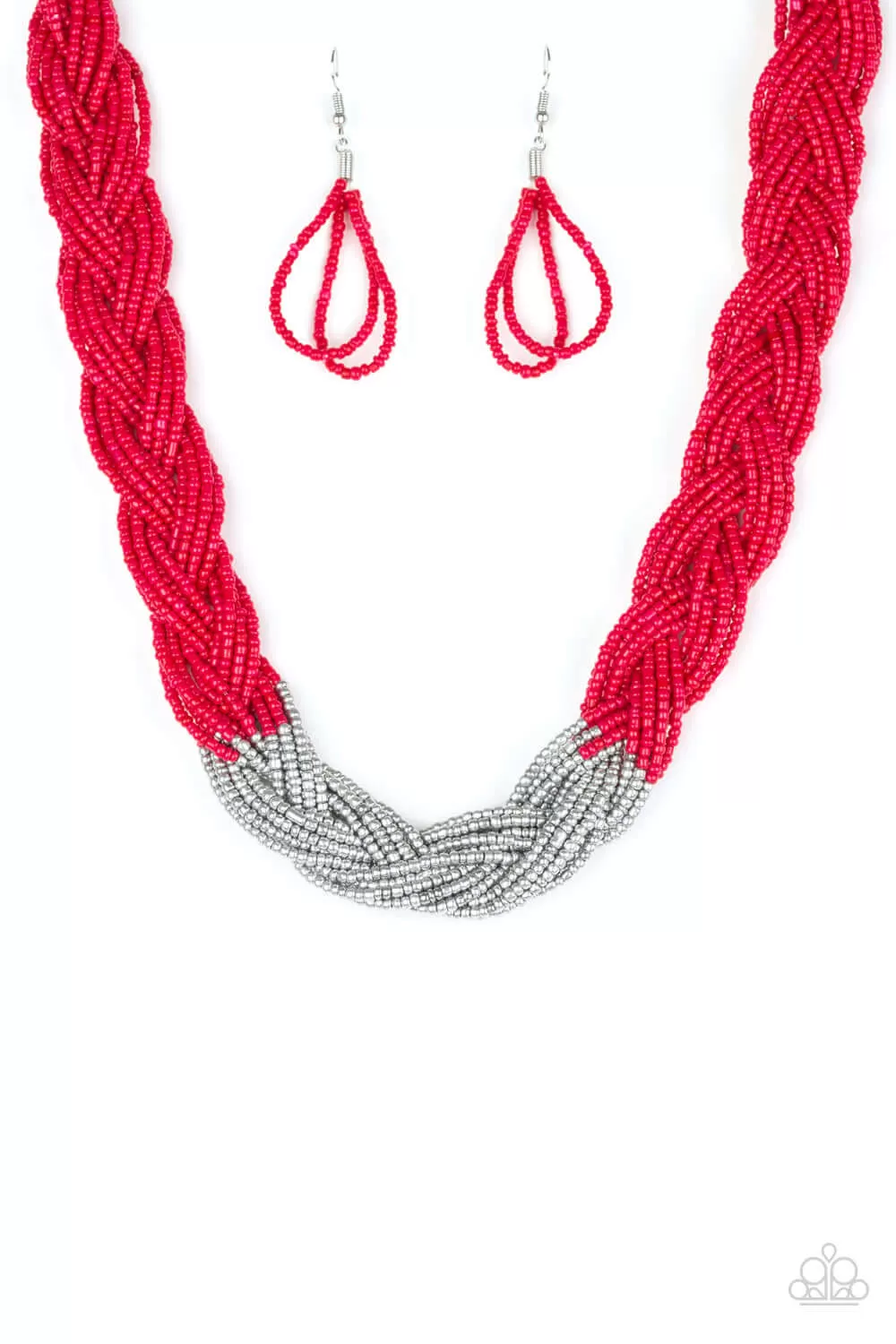 Paparazzi Accessories  - Brazilian Brilliance #N104 Box 2 - Red Necklace