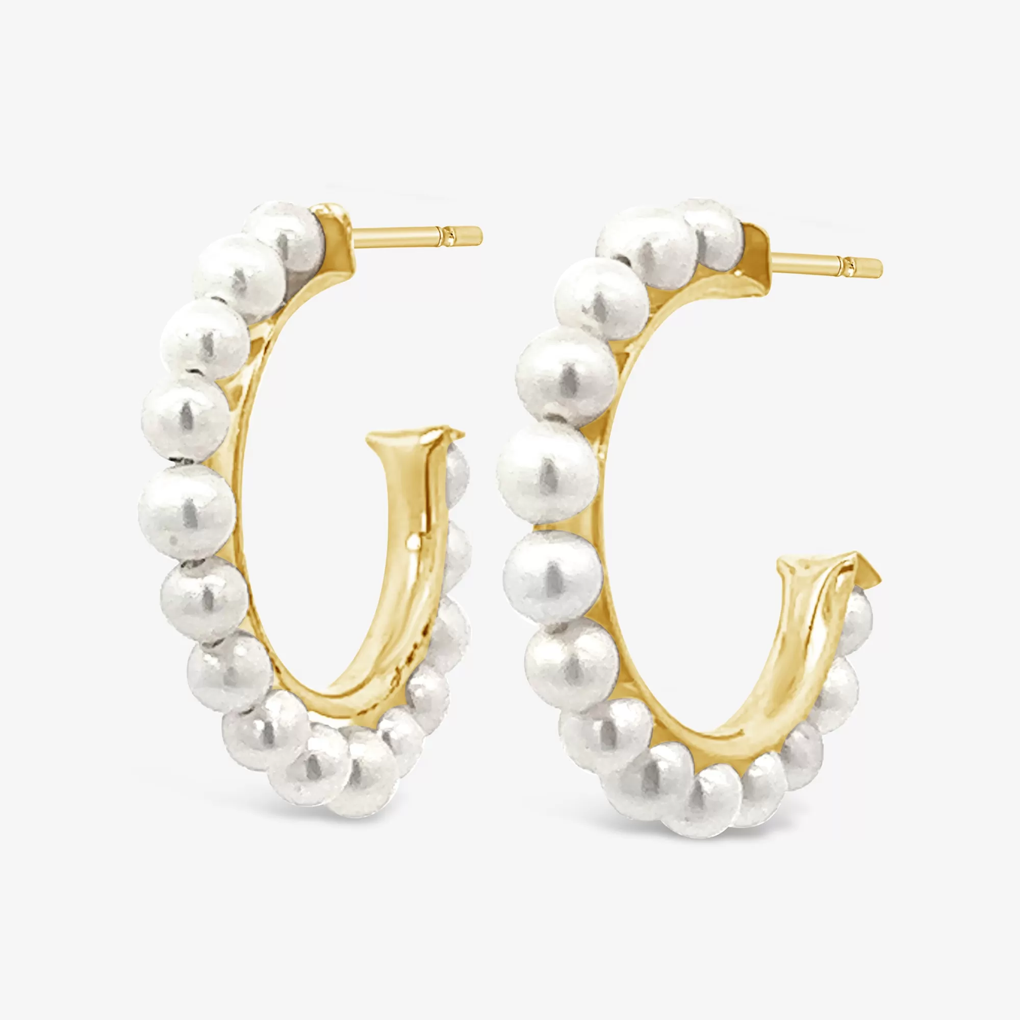 Pearl Hoop Earrings