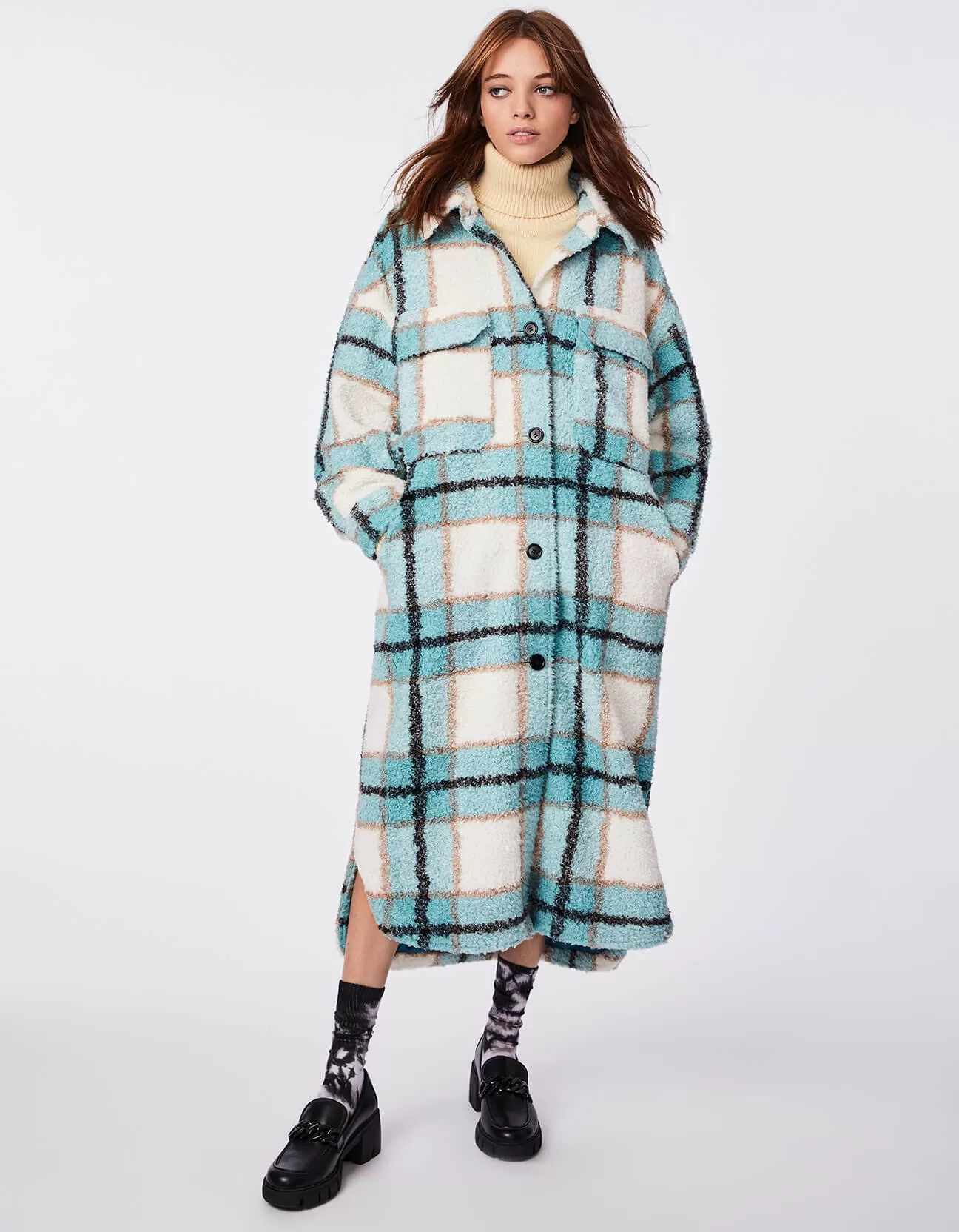 Plaid Unreal Teddy Shacket