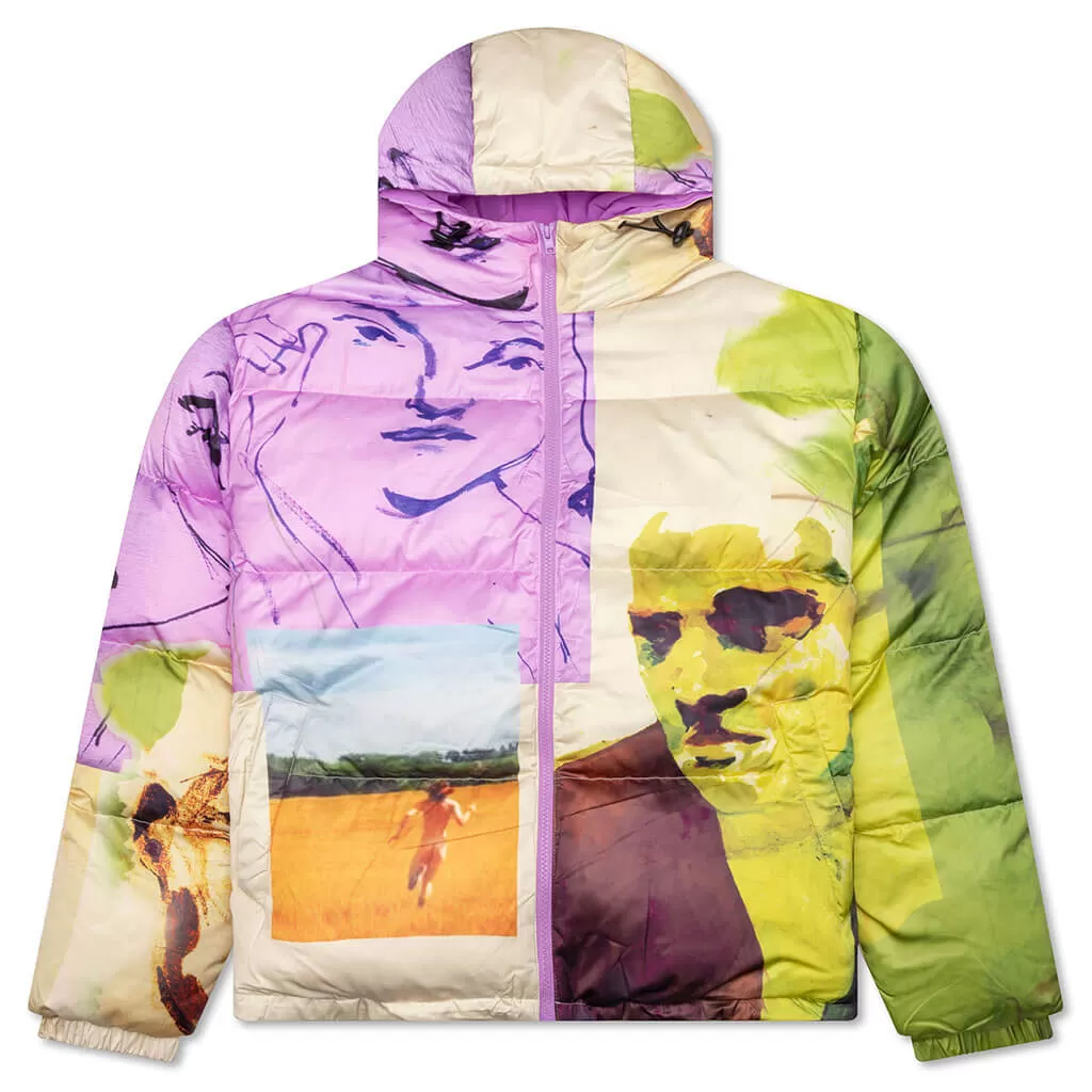 Printed Shiny Puffer - Multi