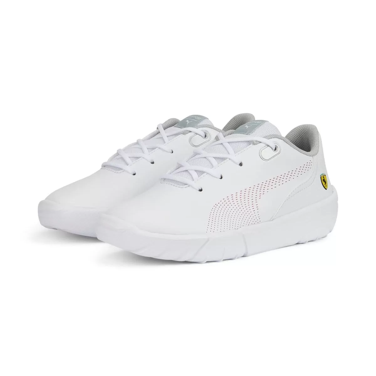 PUMA KIDS SCUDERIA FERRARI DRIFT CAT DECIMA MOTORSPORT WHITE SHOES