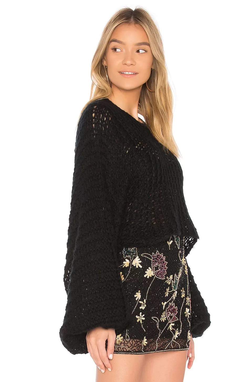 Raga Candace Crochet Knit Sweater