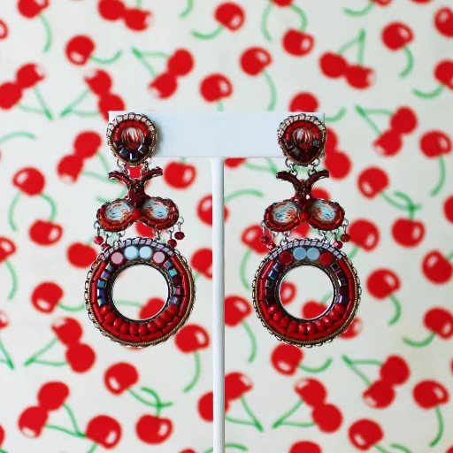 Red Roses Katryna Earrings