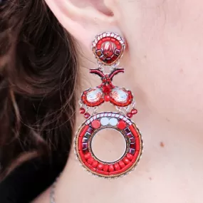 Red Roses Katryna Earrings