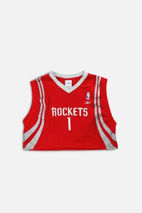 Rework Houston Rockets NBA Crop Jersey - L