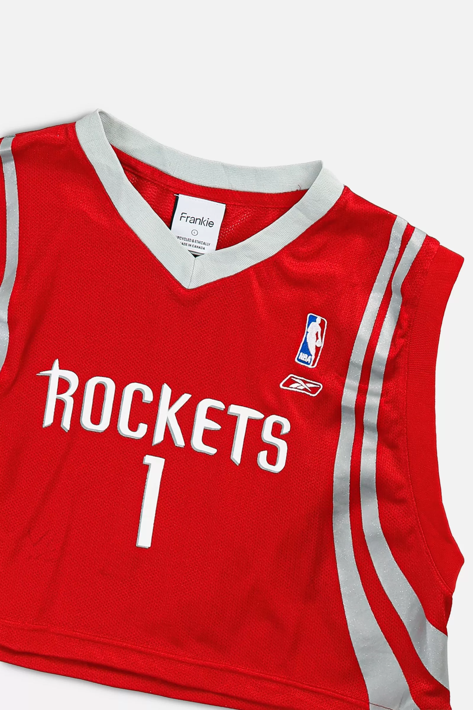 Rework Houston Rockets NBA Crop Jersey - L