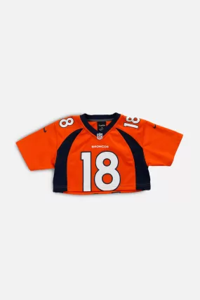 Rework Micro Crop Denver Broncos NFL Jersey - XS