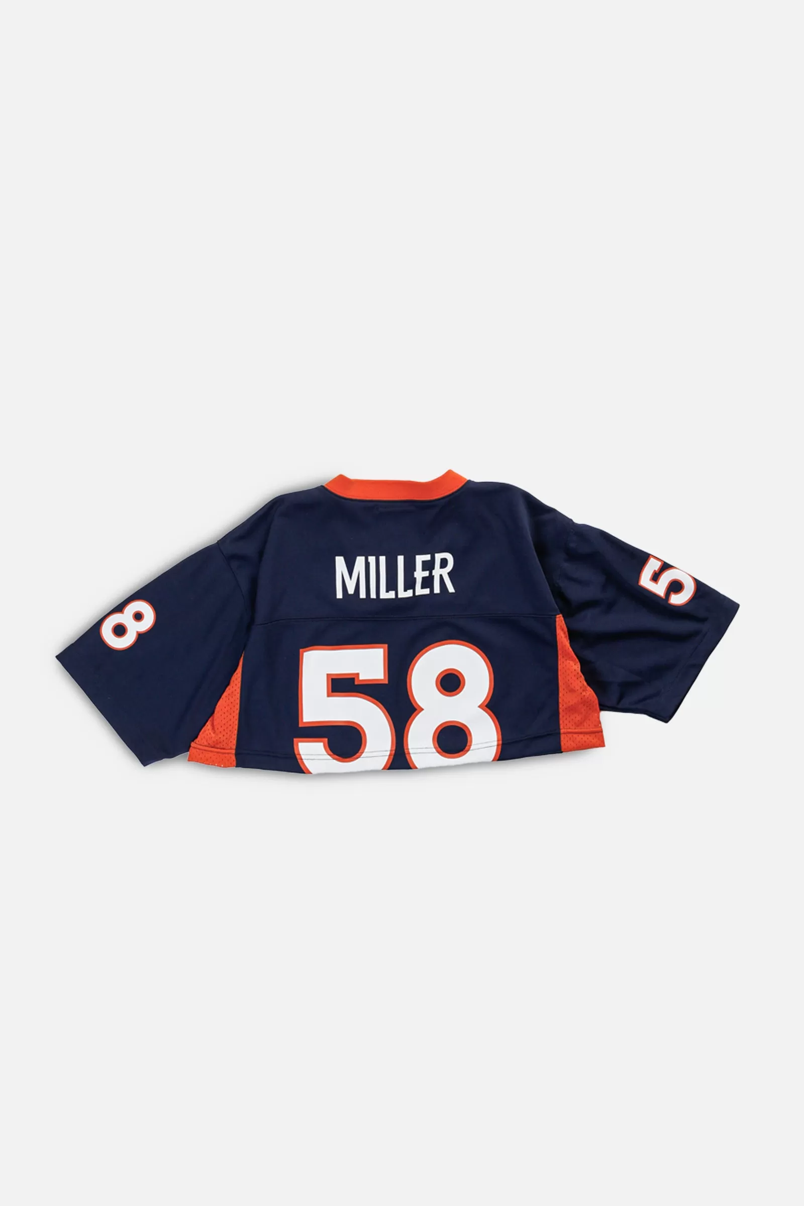 Rework Micro Crop Denver Broncos NFL Jersey - XS