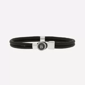 Riptide Rope Bracelet Black/Silver