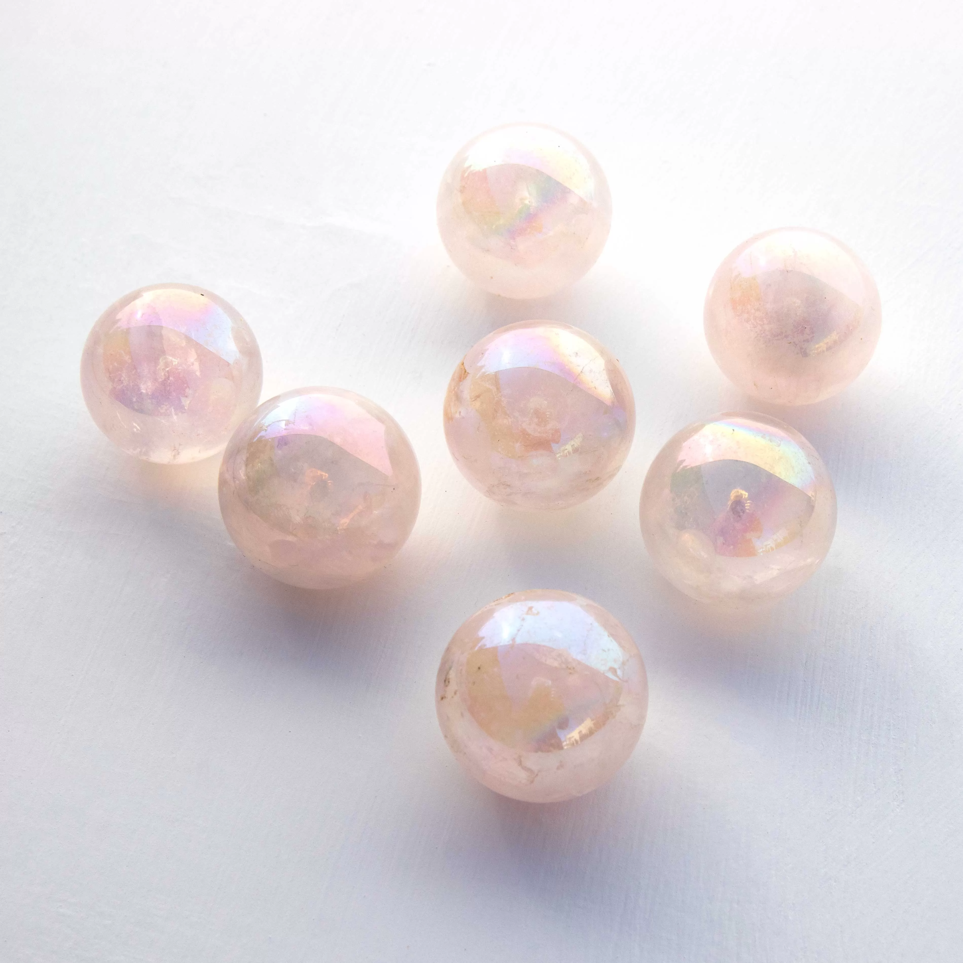 Rose Aura Quartz - Sphere