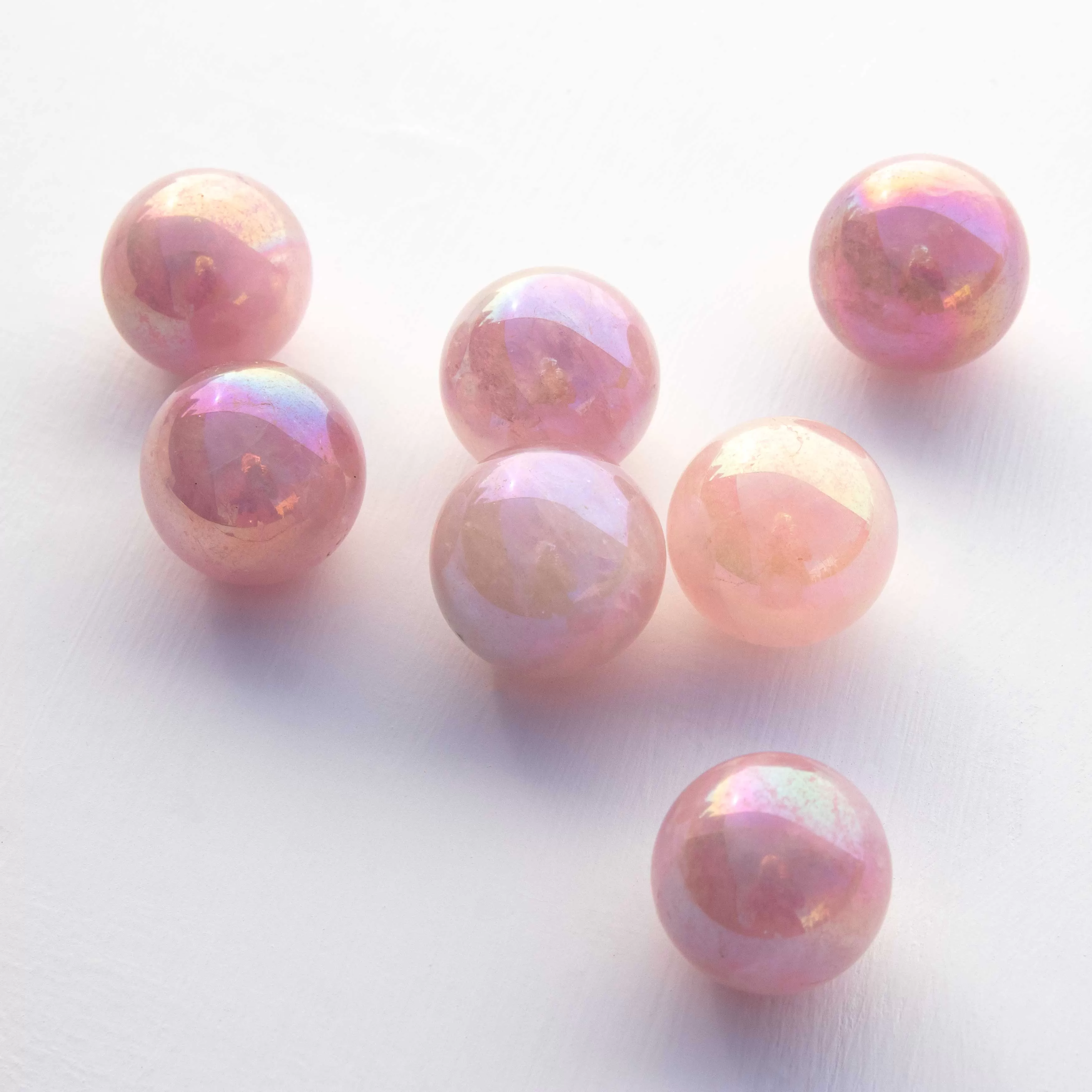 Rose Aura Quartz - Sphere