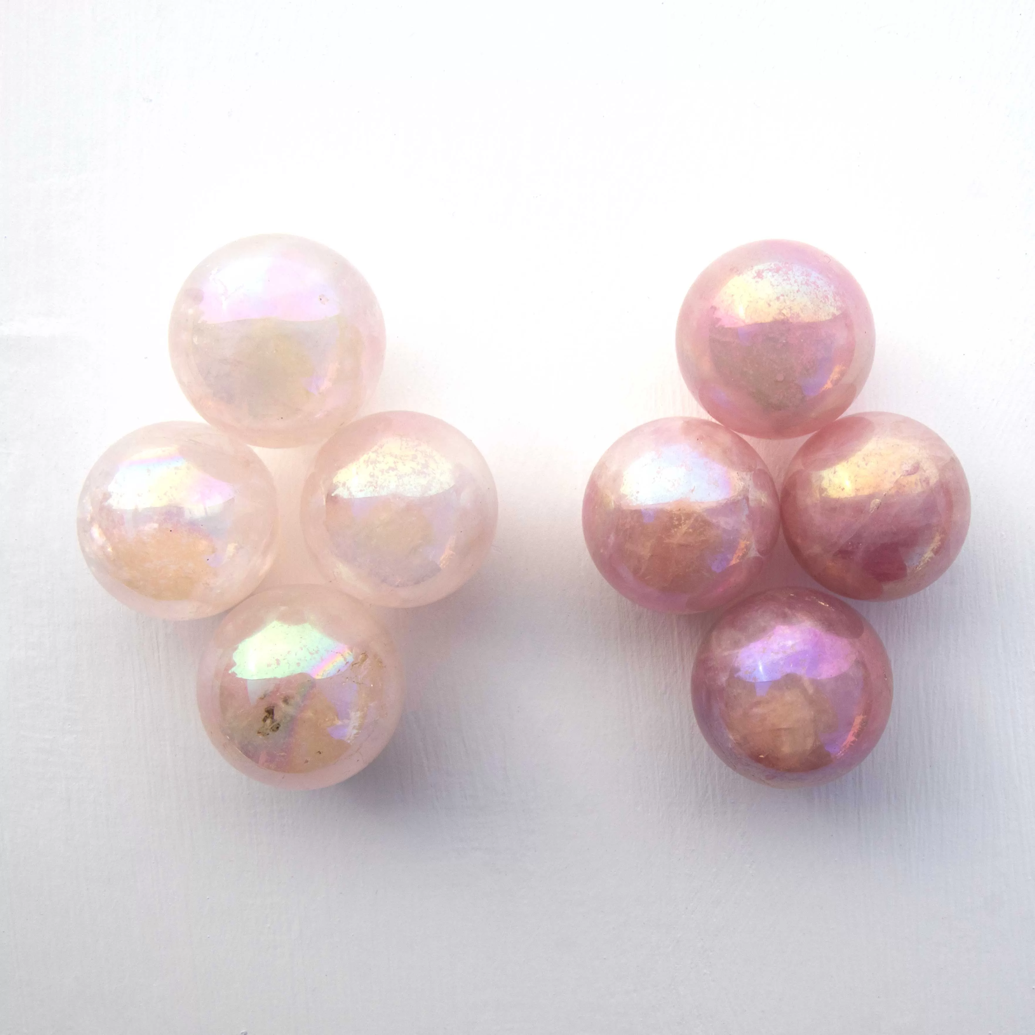 Rose Aura Quartz - Sphere