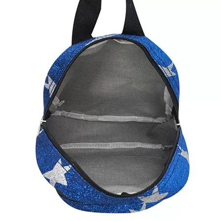 Royal Blue Glitter Super Star NGIL Mini Backpack