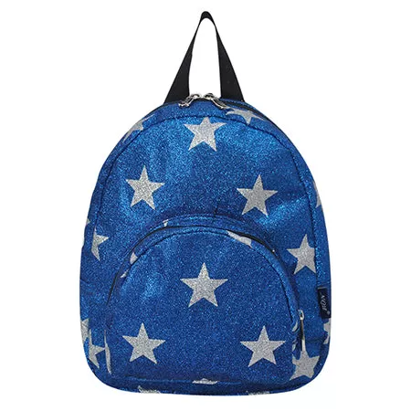 Royal Blue Glitter Super Star NGIL Mini Backpack