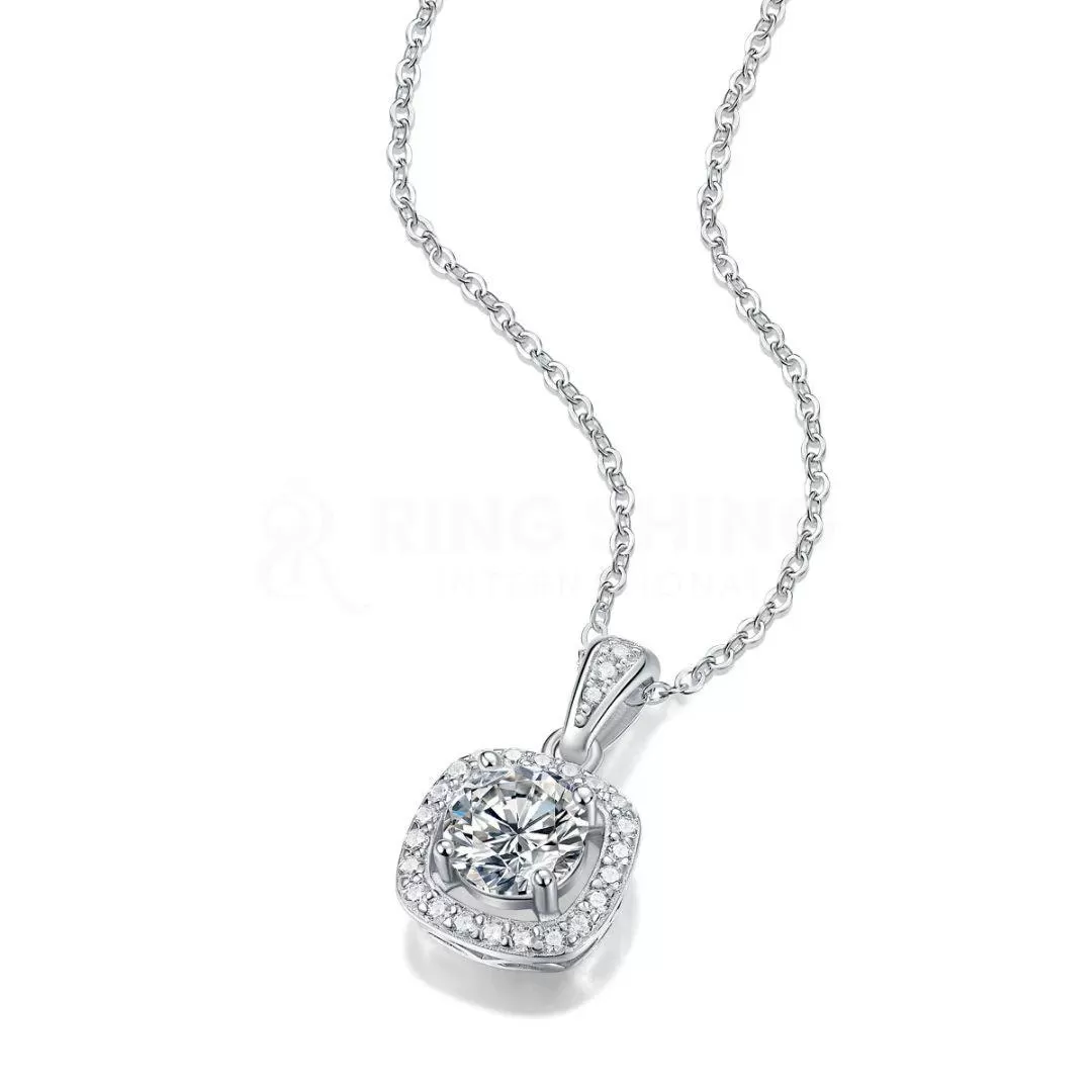 RSP-233 Sparkling Moissanite Pendant 1.0 Carat