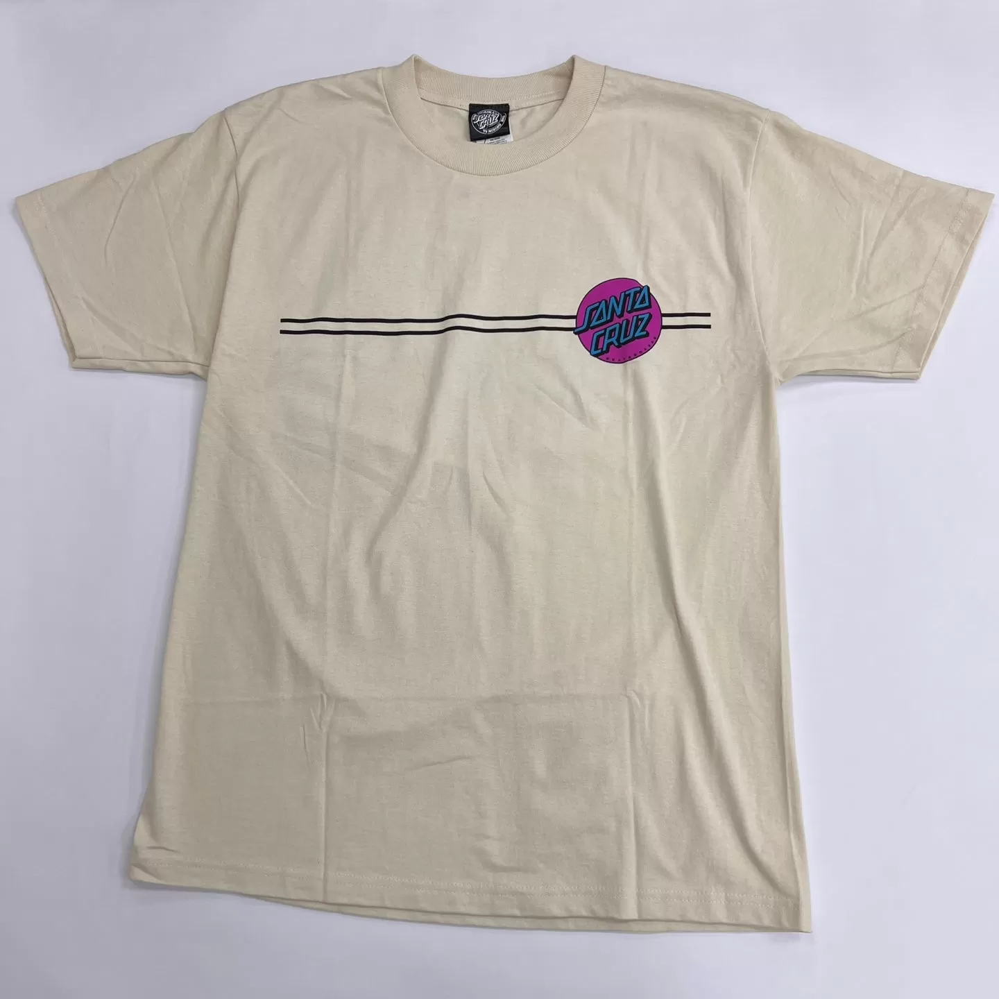 Santa Cruz Skateboards Classic Dot T-Shirt - Cream