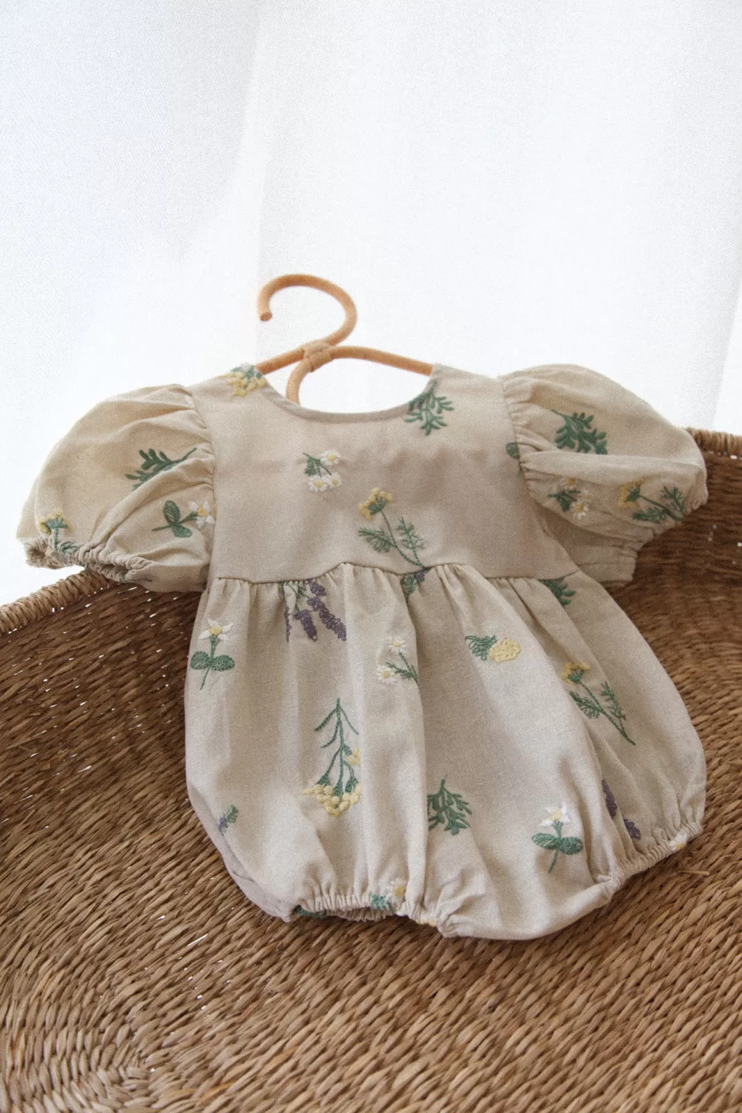 Secret Garden Embroidered Flower Romper