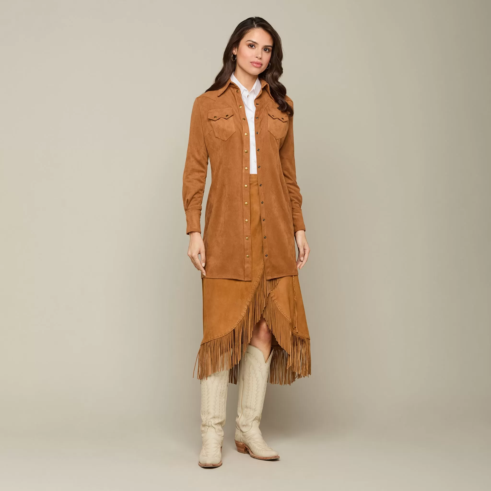 Short Duster :: Cognac