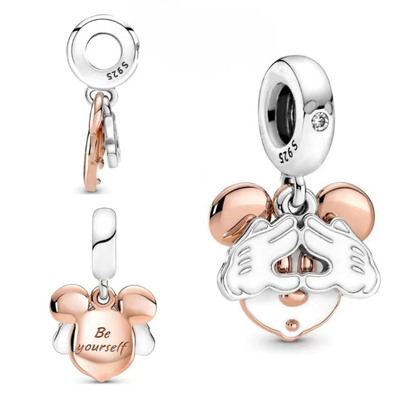 Silver Zircon Charms Fit Jewelry For Women