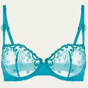 Simone Perele Delice Half Cup Bra 12X330 in Atoll Blue