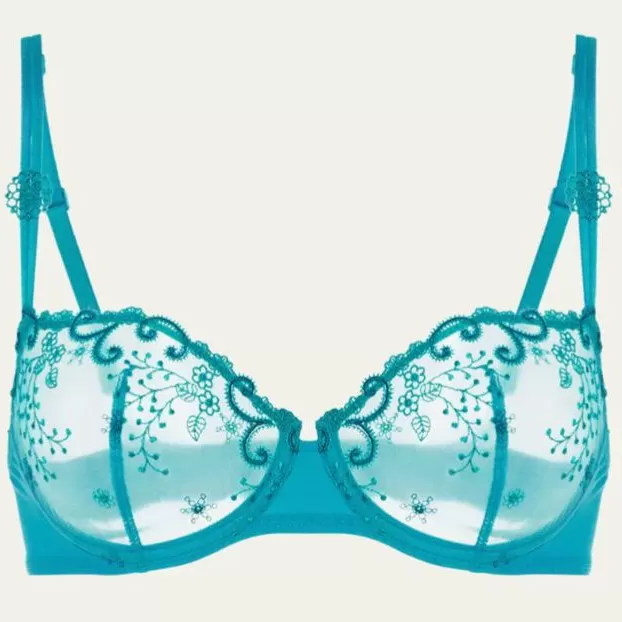 Simone Perele Delice Half Cup Bra 12X330 in Atoll Blue