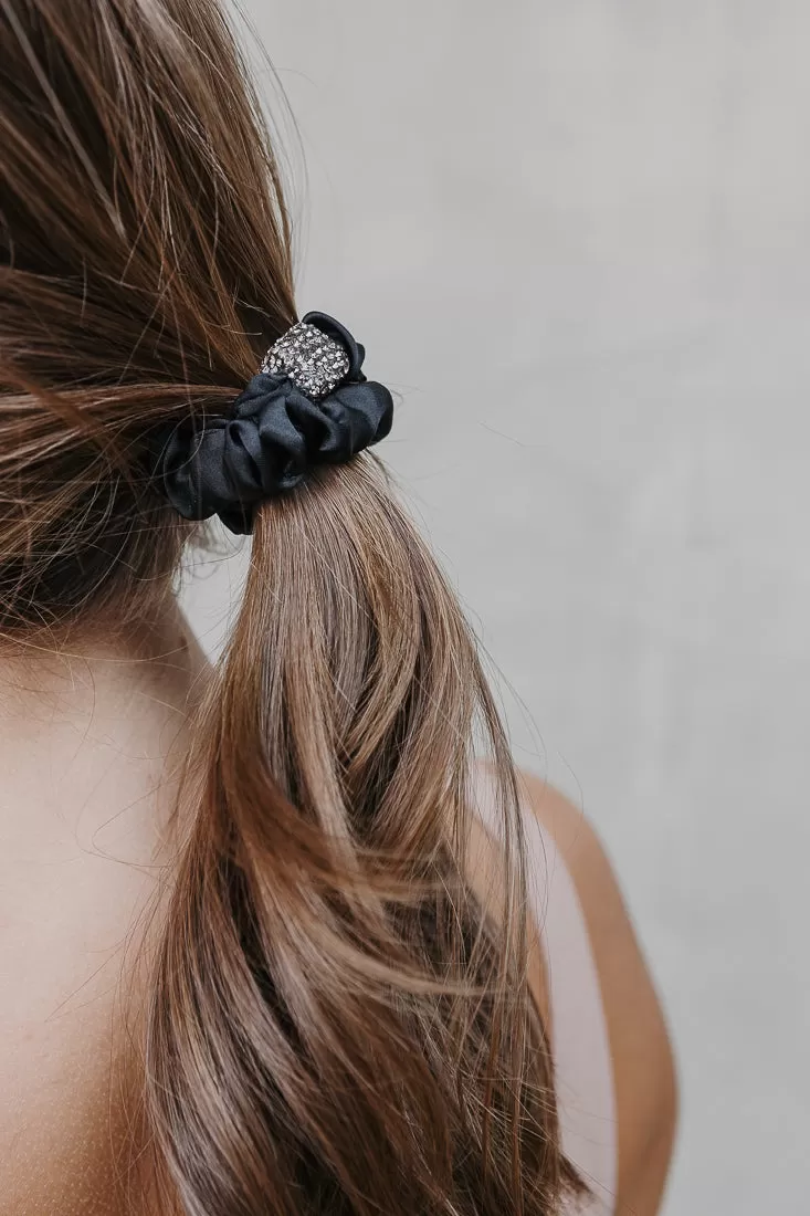 SMOKEY SMALL CRYSTAL SCRUNCHIES