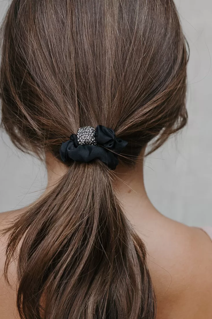 SMOKEY SMALL CRYSTAL SCRUNCHIES