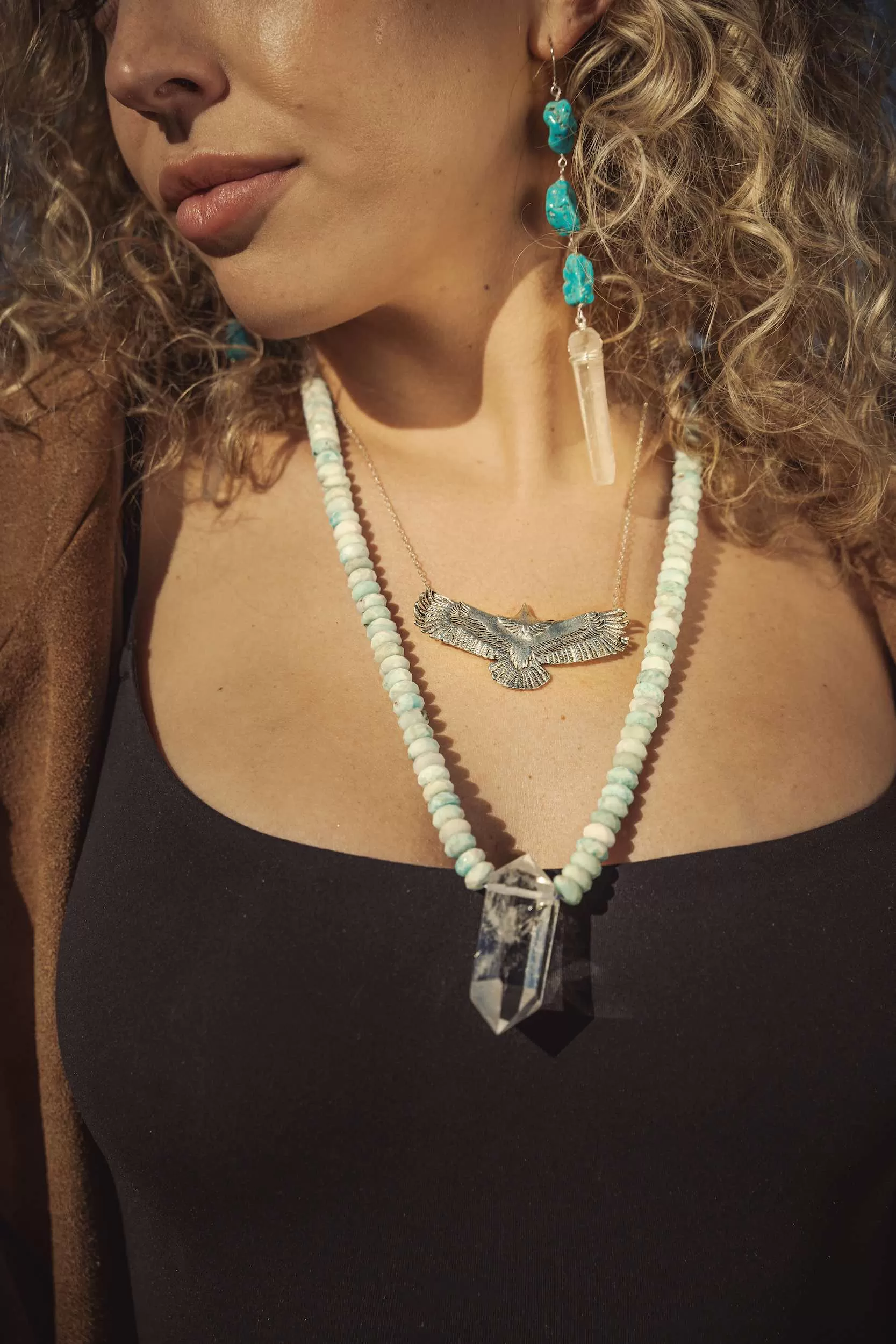 Soaring Eagle Silver Necklace