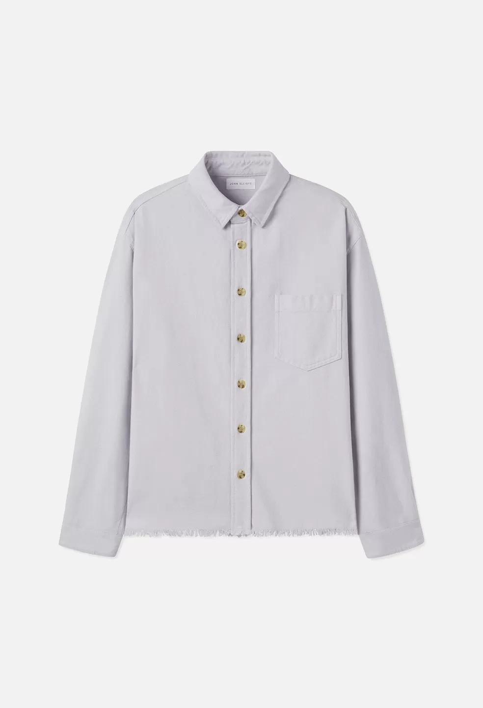 Solid Hemi Oversized Shirt / Lavender