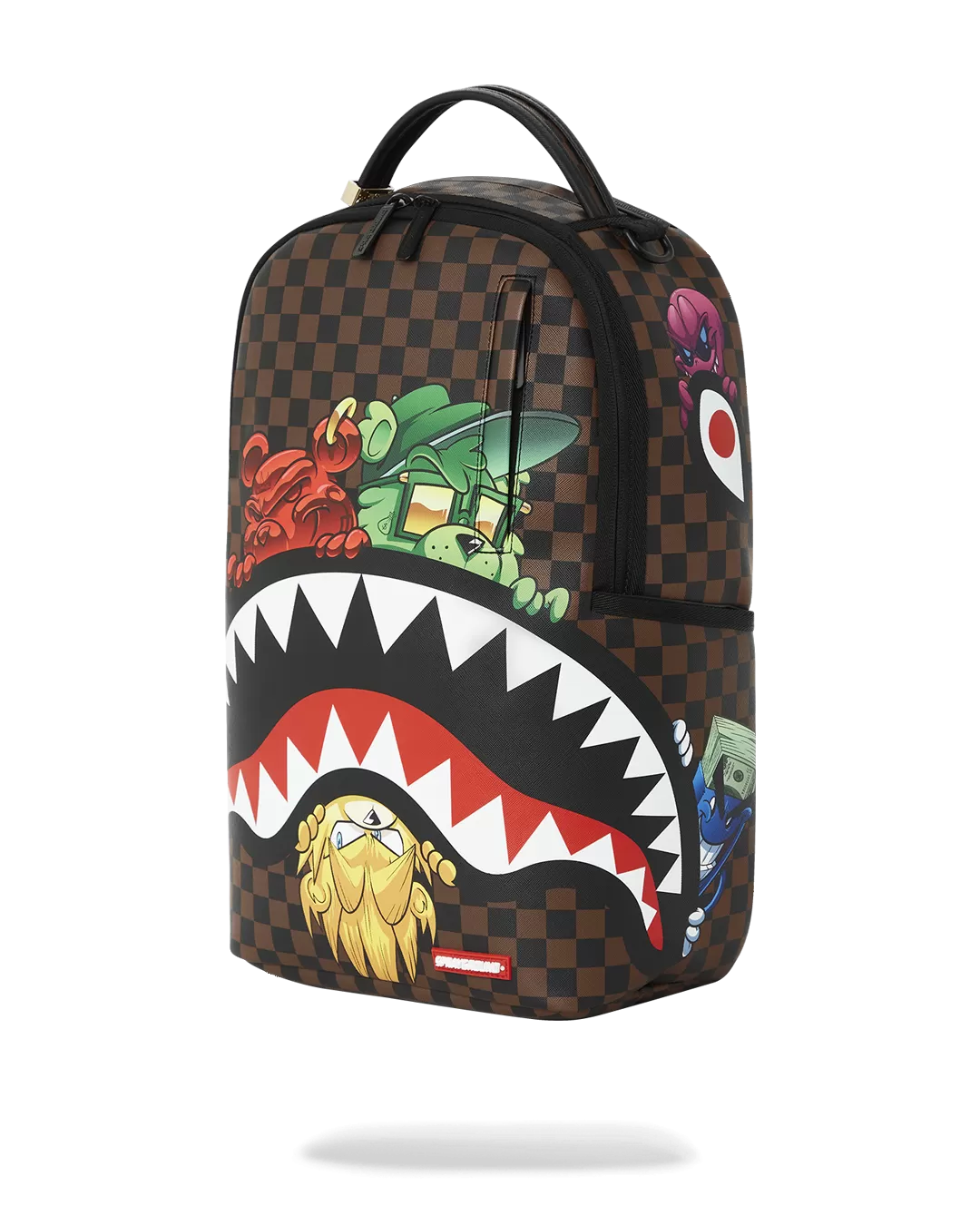 Sprayground Sharks in Paris Characters Sneakin' Backpack