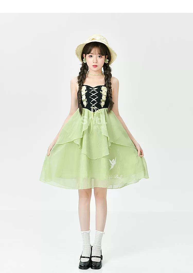 Spring Lovely Flower Girl Green Dress ON622