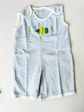 Squiggles - Sleeveless Romper - Fish Bubbles