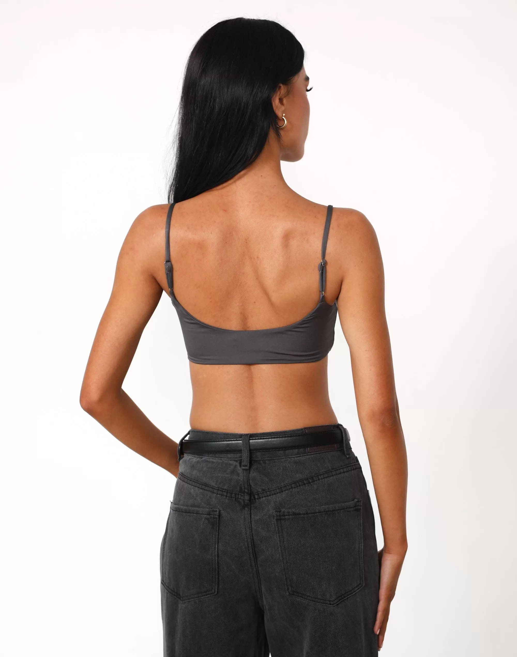 Stamina Crop Top (Slate)