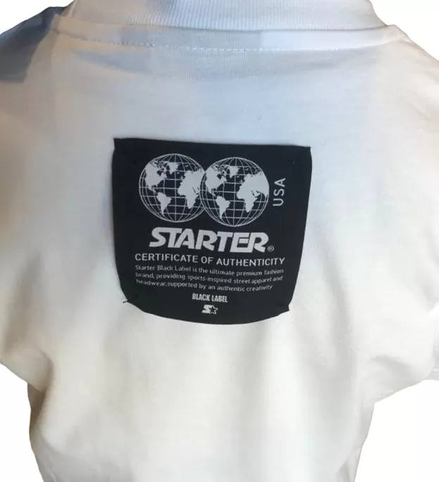 Starter Logo short sleeve t-shirt in cotton for boys 850UBST white