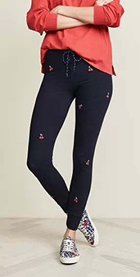 SUNDRY Cherries Skinny Sweatpants