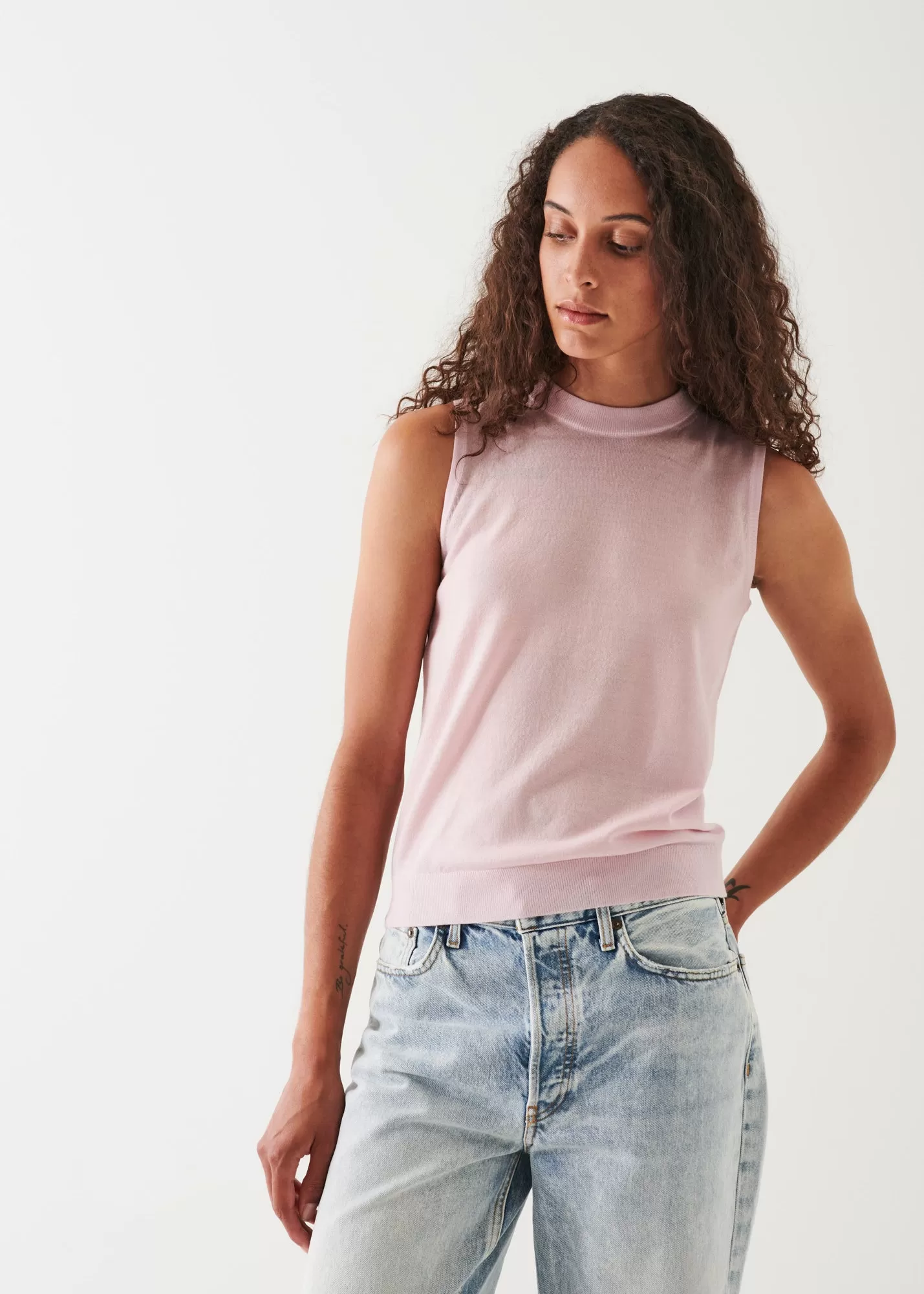 SUPERFINE MERINO CREW TANK