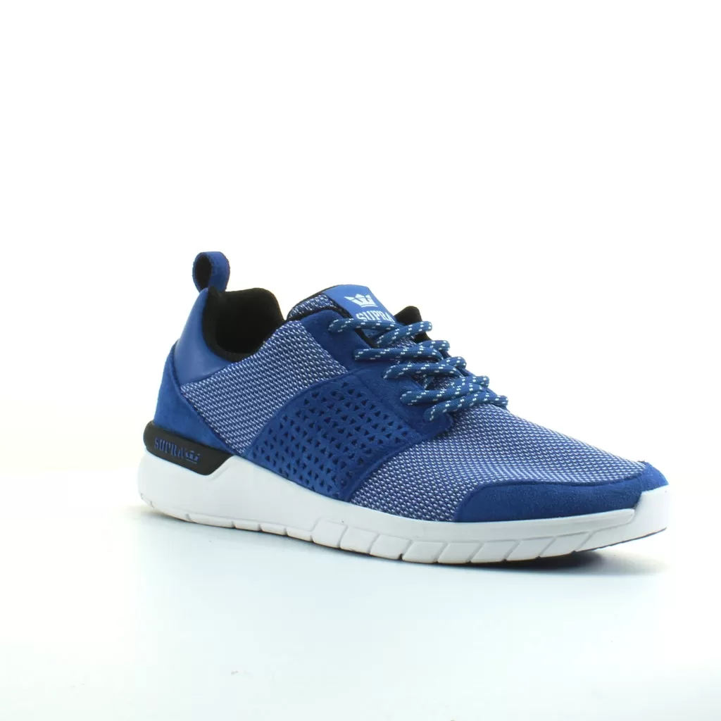 Supra Scissor Blue Textile Mens Lace Up Running Trainers 08027 442