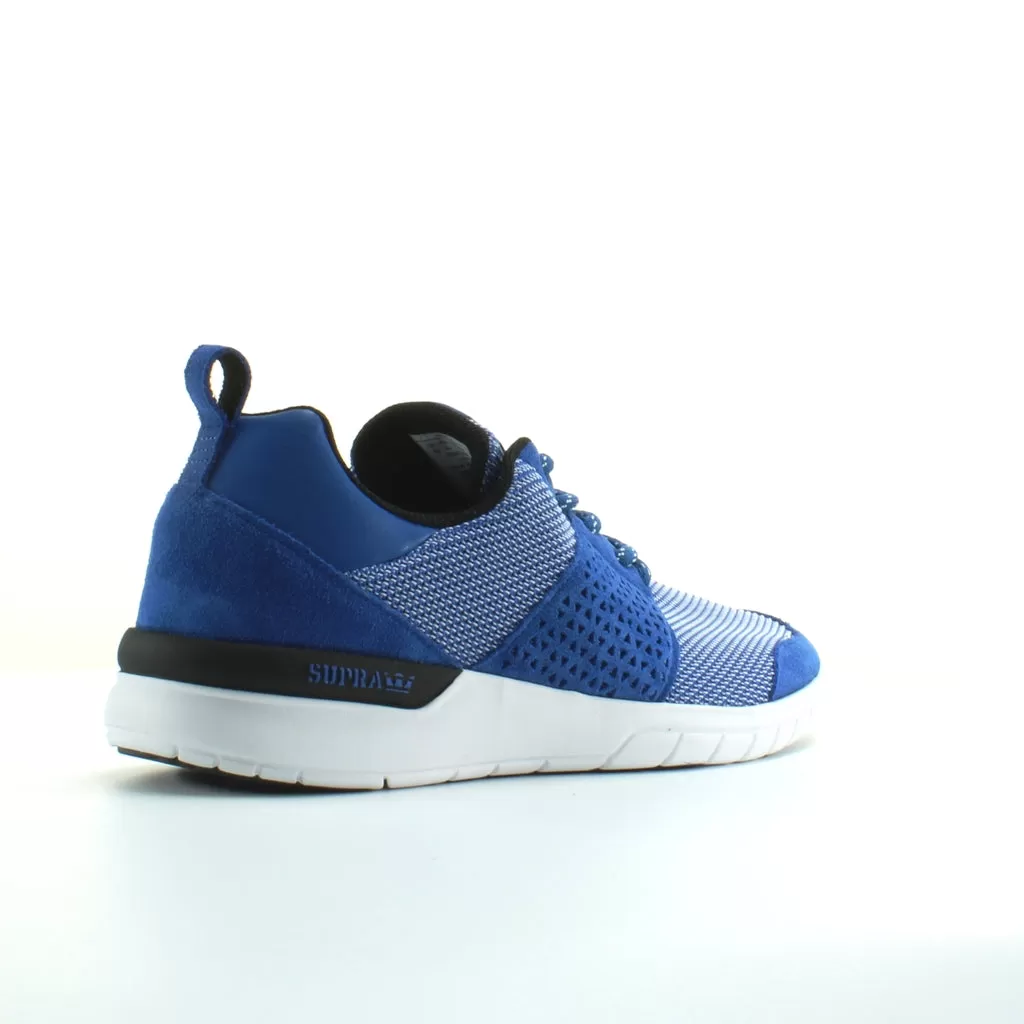 Supra Scissor Blue Textile Mens Lace Up Running Trainers 08027 442